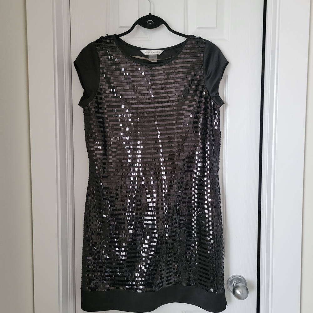 Elegant Black Sequin Dress